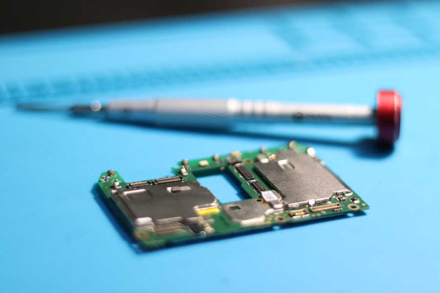 Circuit board and precision screwdriver prepared for troubleshooting