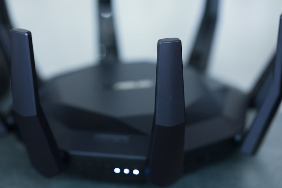 Wireless router being connected for Wi-Fi setup